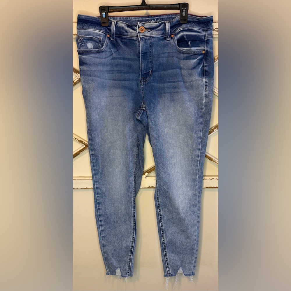Edgely Super High-Rise Skinny Women's Blue Jeans
